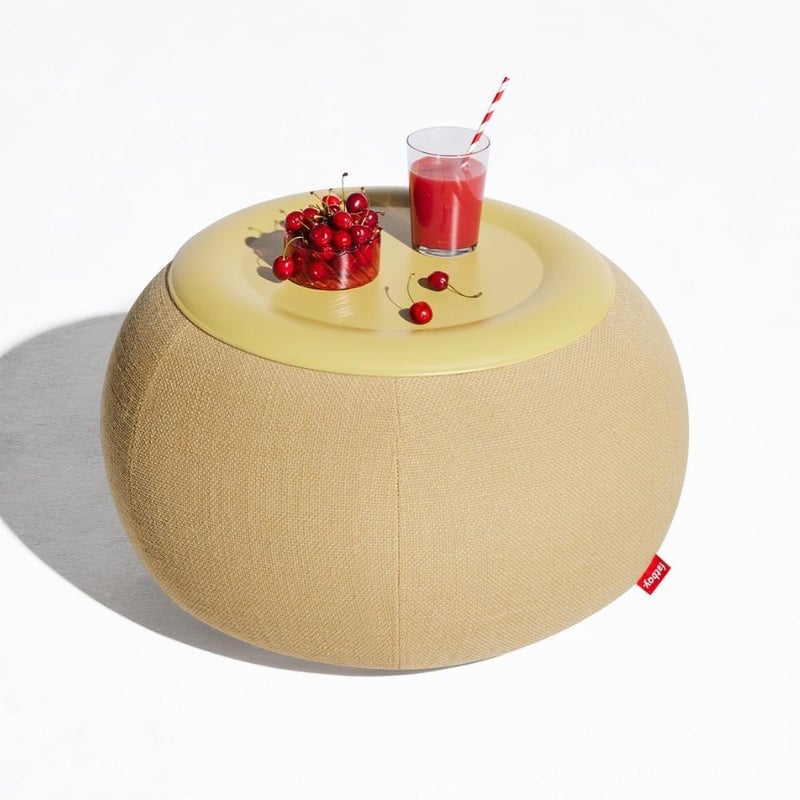 Fatboy Humpty Coffee Table | Suitable for indoor use | Fill with air to set up | UV resistance | FibreGuard Technology | Top Material: Steel | 65x65x43 cm | Honey - Image 3